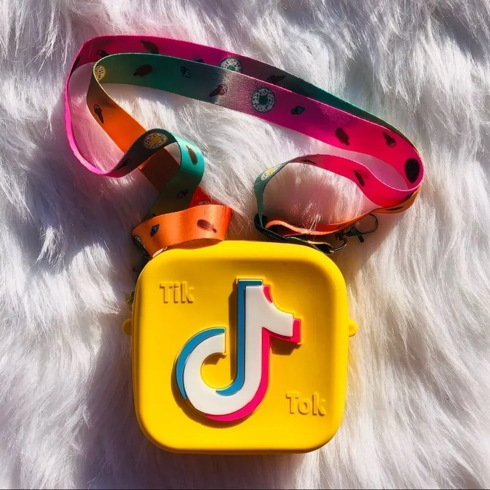 Brand New Yellow Tik Tok Coin‎ Purse Mini Purse