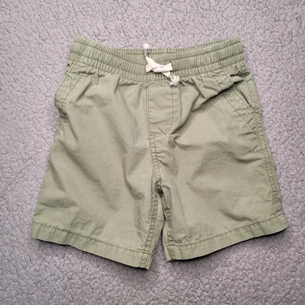 Baby Gap Shorts Boys‎ 2T Green Elastic Waist Stretch Casual Basic