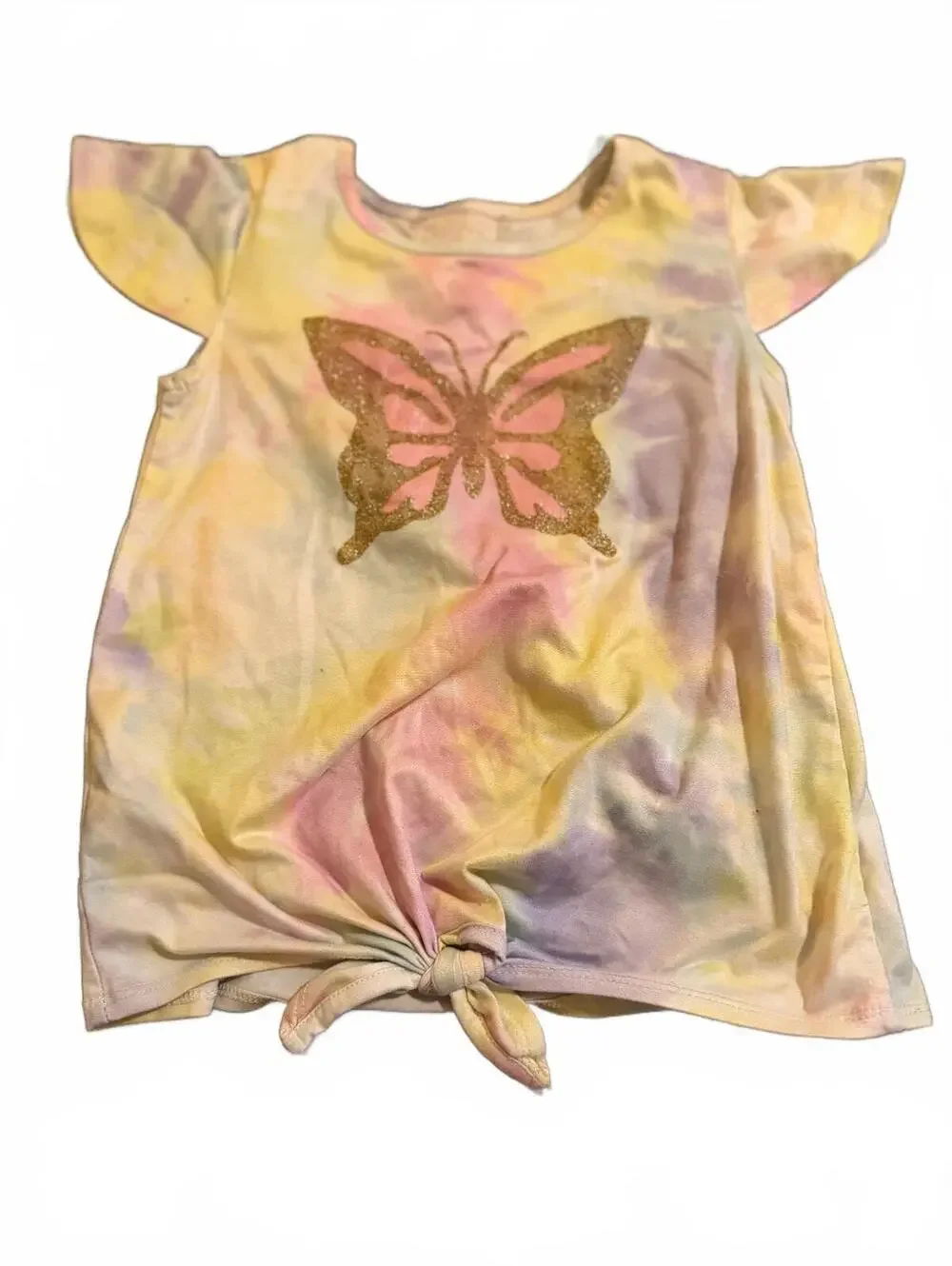 Gymboree  Tie-Dye Butterfly T-Shirt with Front Knot