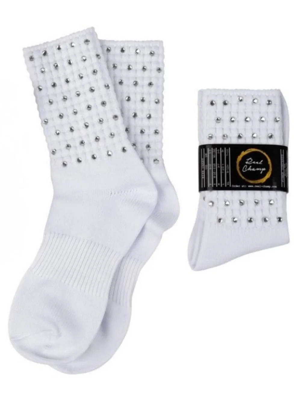 Kathleens Sassy Socks/Reel Champ bright white