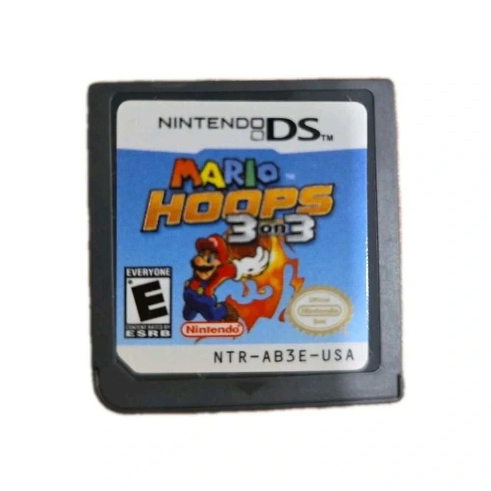 Mario Hoops 3 on 3 (Nintendo DS, 2006) - Authentic Cartridge -‎ Tested & Working