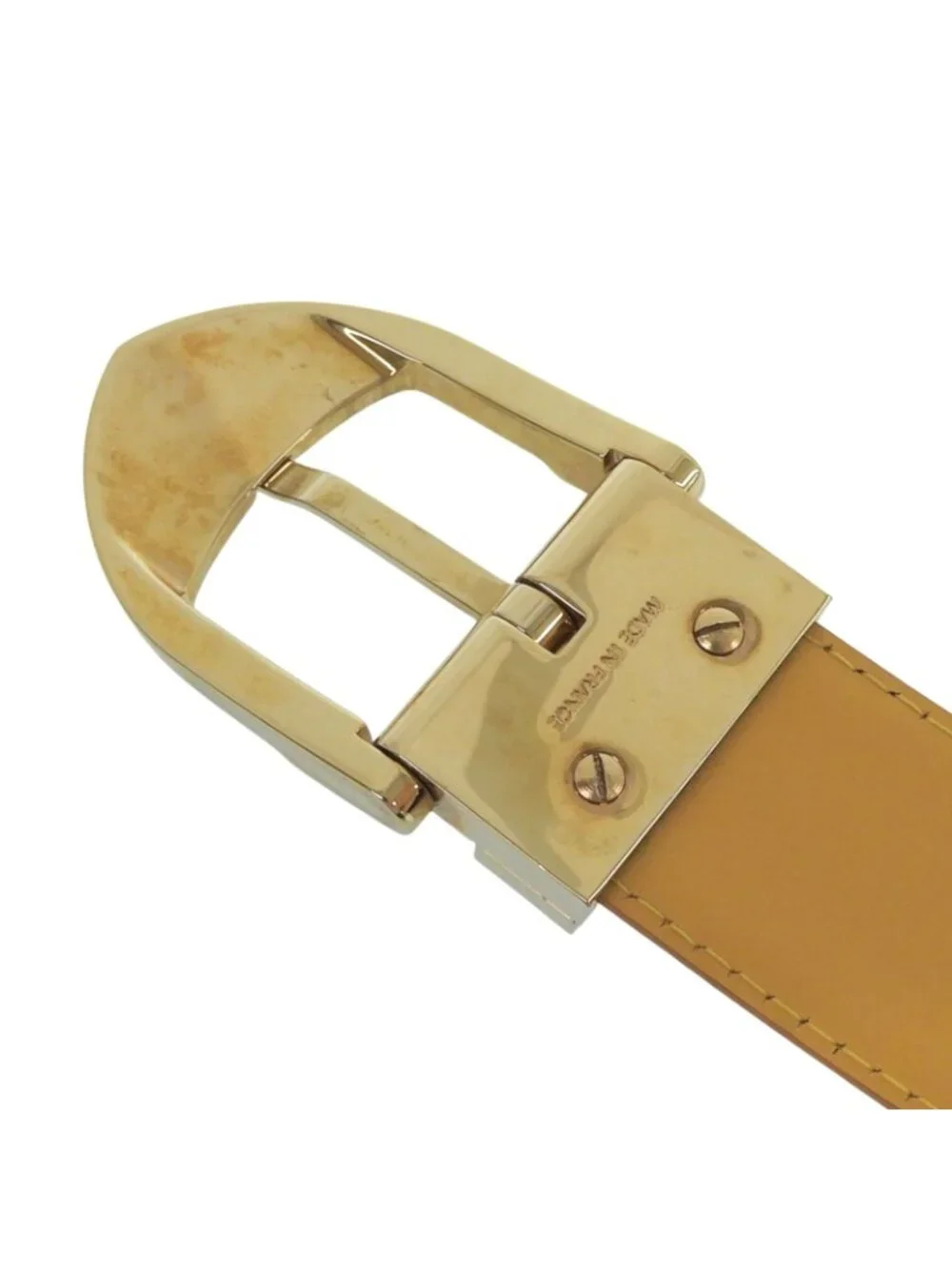 Louis Vuitton Ceinture Epi Leather Belt Yellow Gold