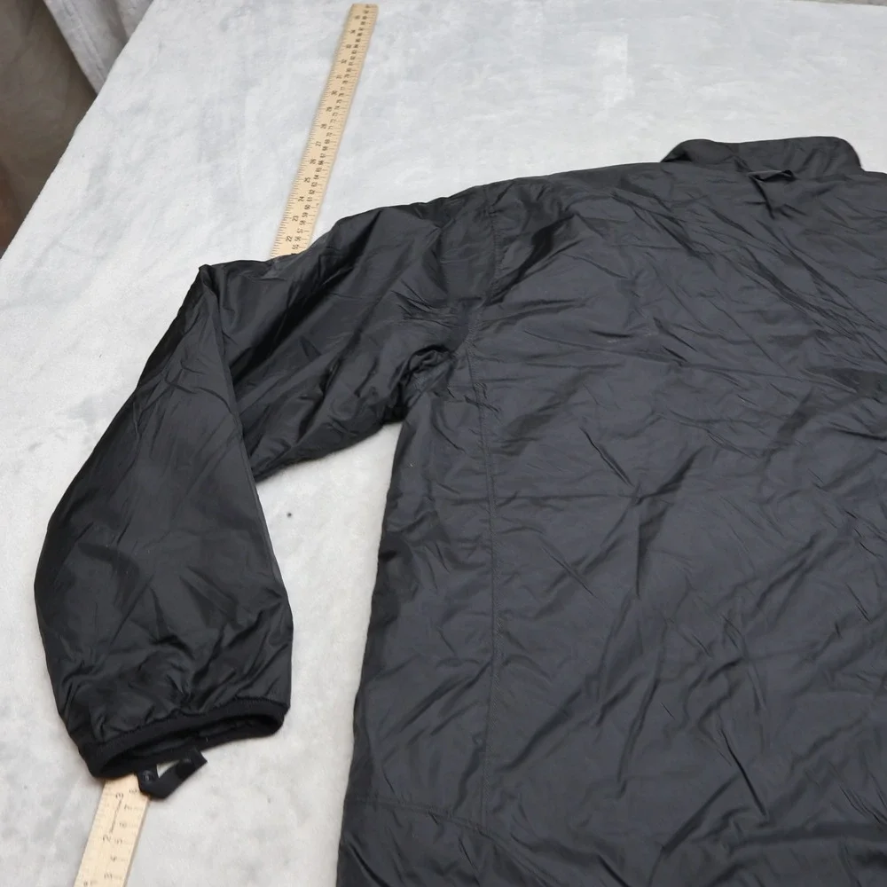 North Face Jacket Mens Medium Black Full Zip Light Outdoor Hiking Wind Trekking