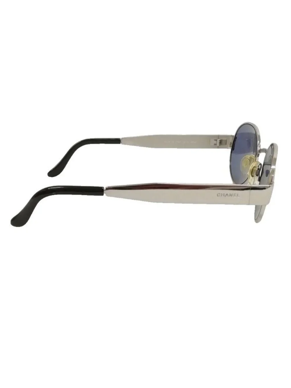 Chanel Sunglasses Vintage Metal Frame Silver Eyewear