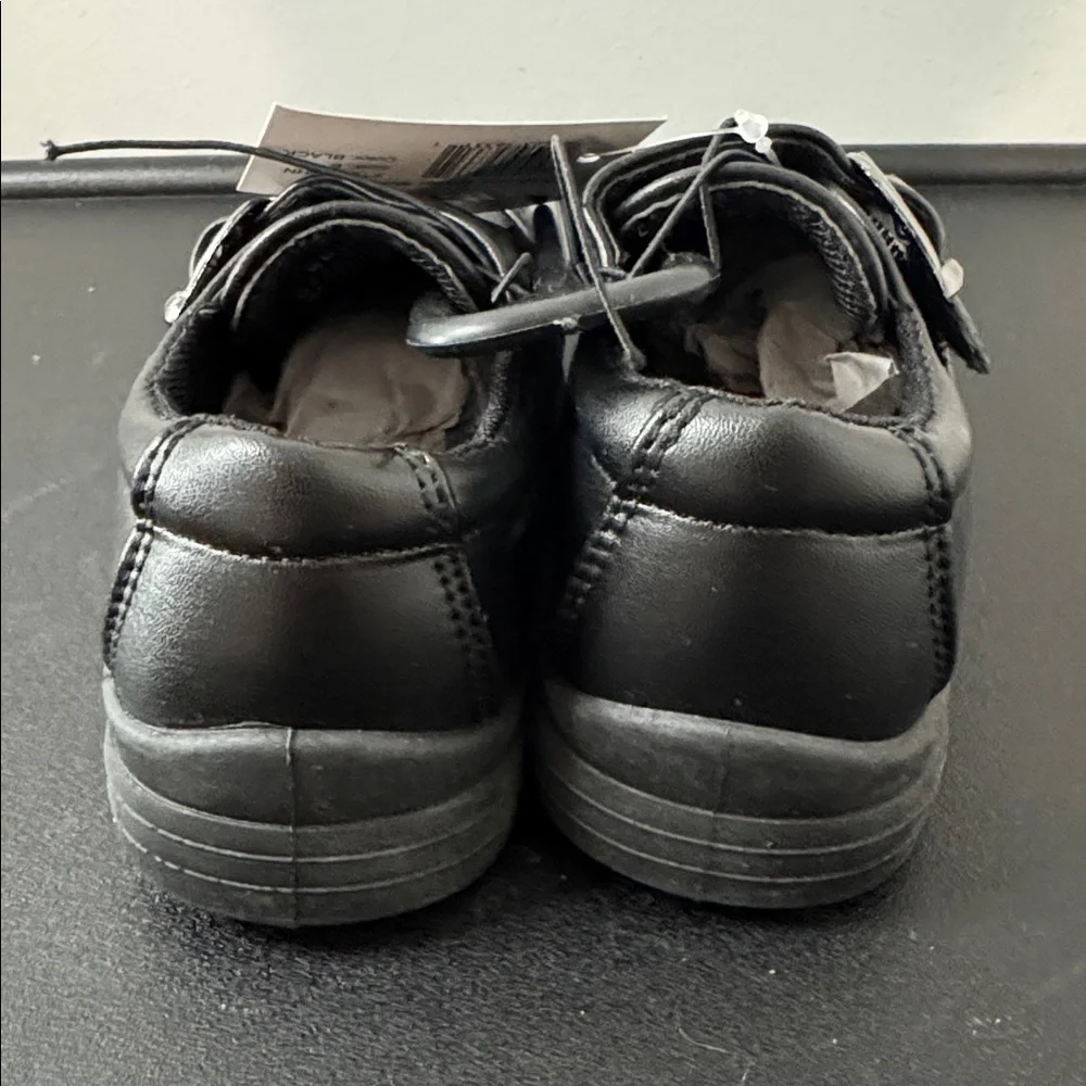 French Toast Black Boys School Shoes with Velcro Buckle Toddler Size 6 New NWT