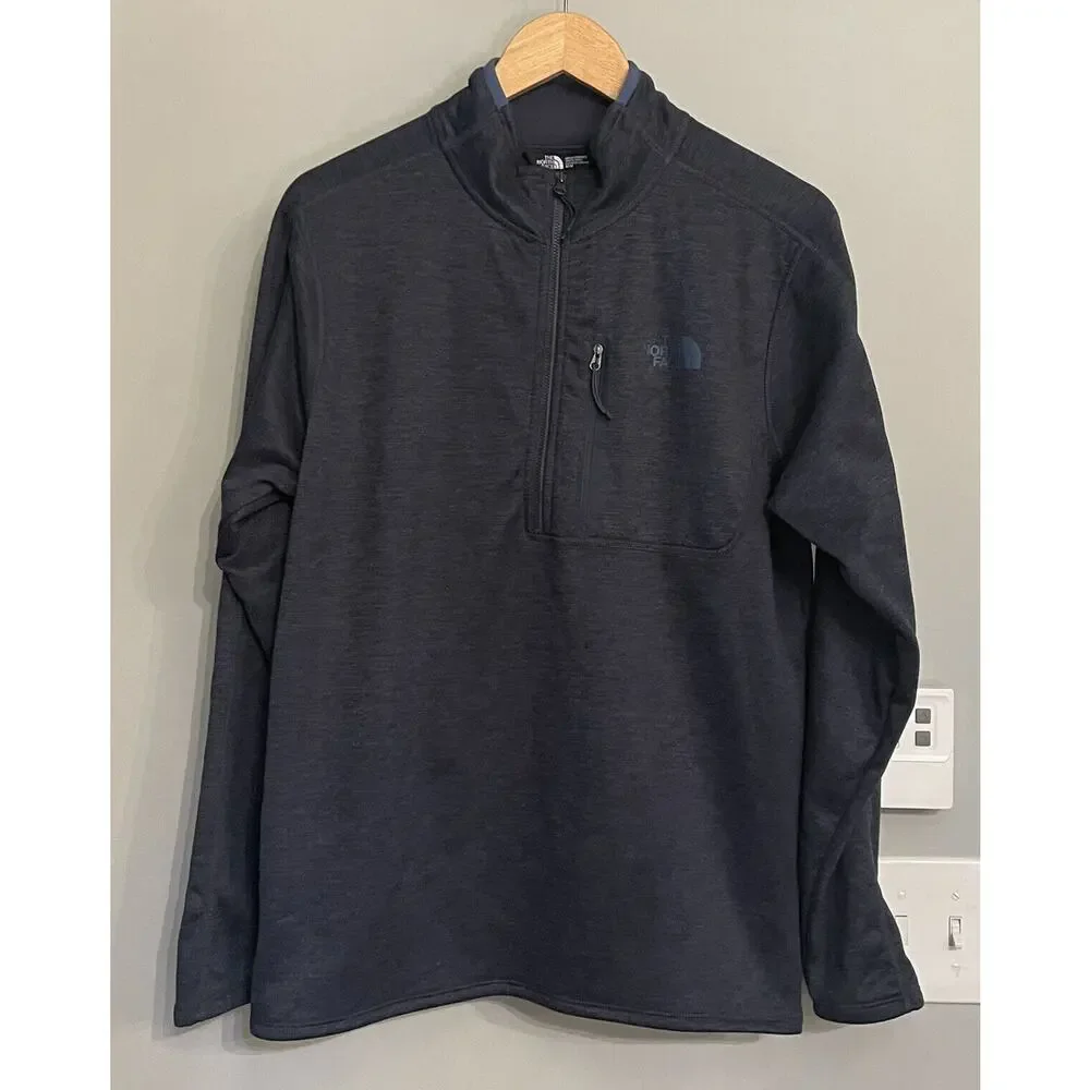 The North Face Sweater Knit Fleece 1/4 Zip Pullover Mock Neck‎ Mens M EUC