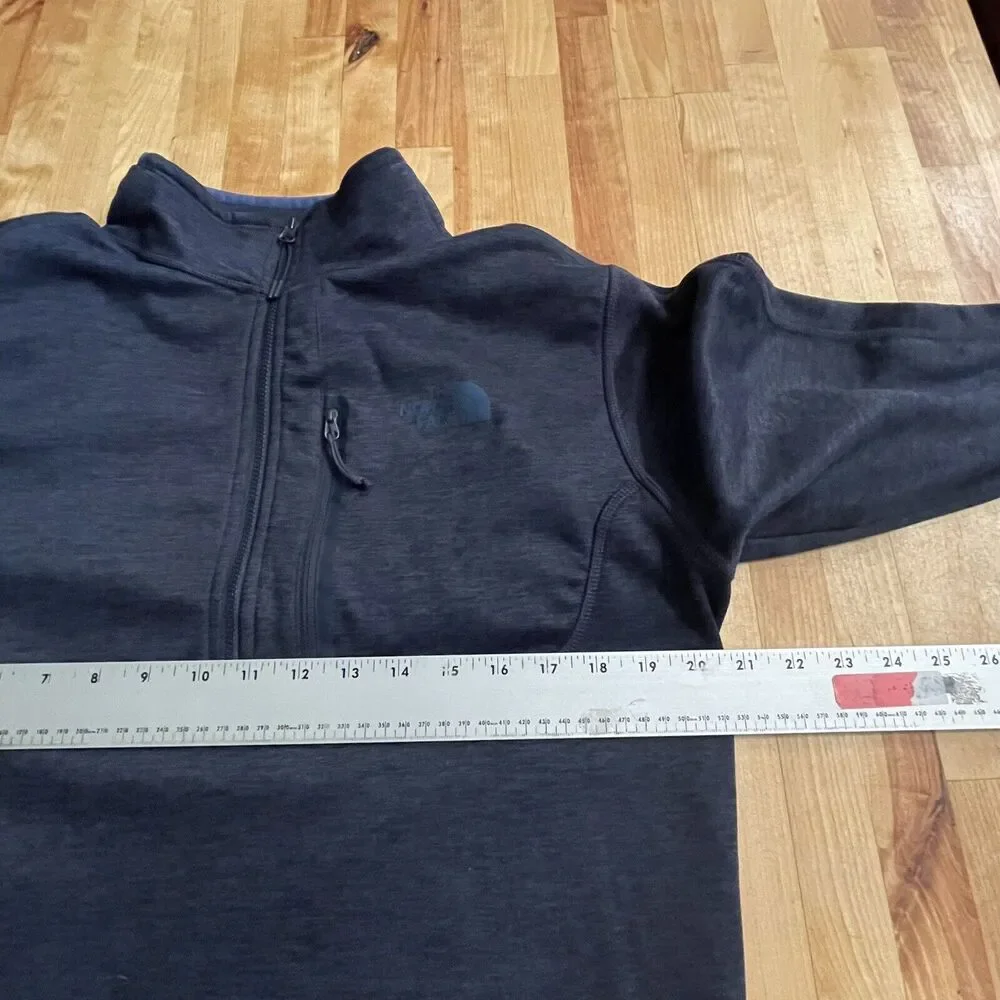 The North Face Sweater Knit Fleece 1/4 Zip Pullover Mock Neck‎ Mens M EUC