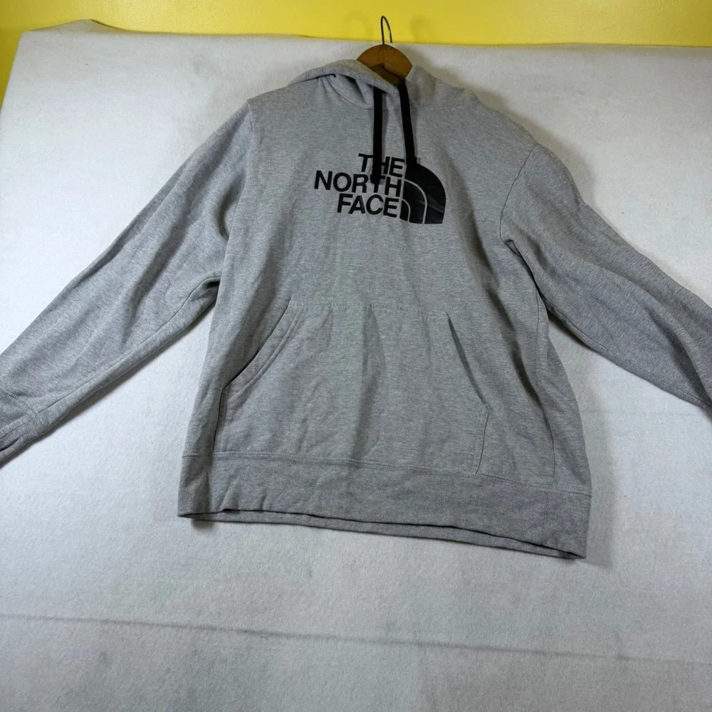 The North Face Mens Gray Graphic Logo Pullover Hoodie Sweatshirt Medium NF0A3X8C