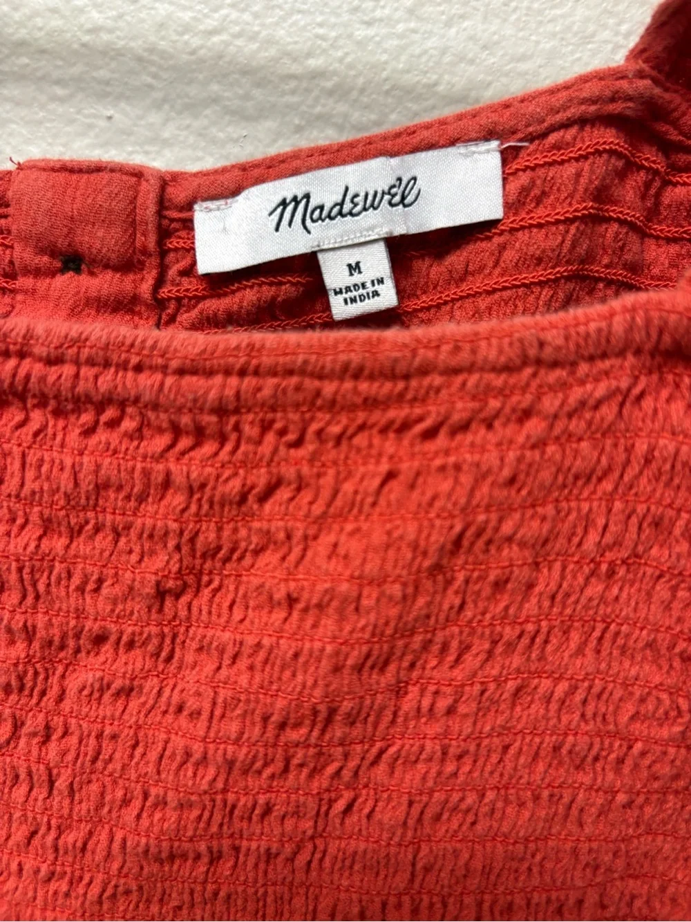 Madewell smocked bodice