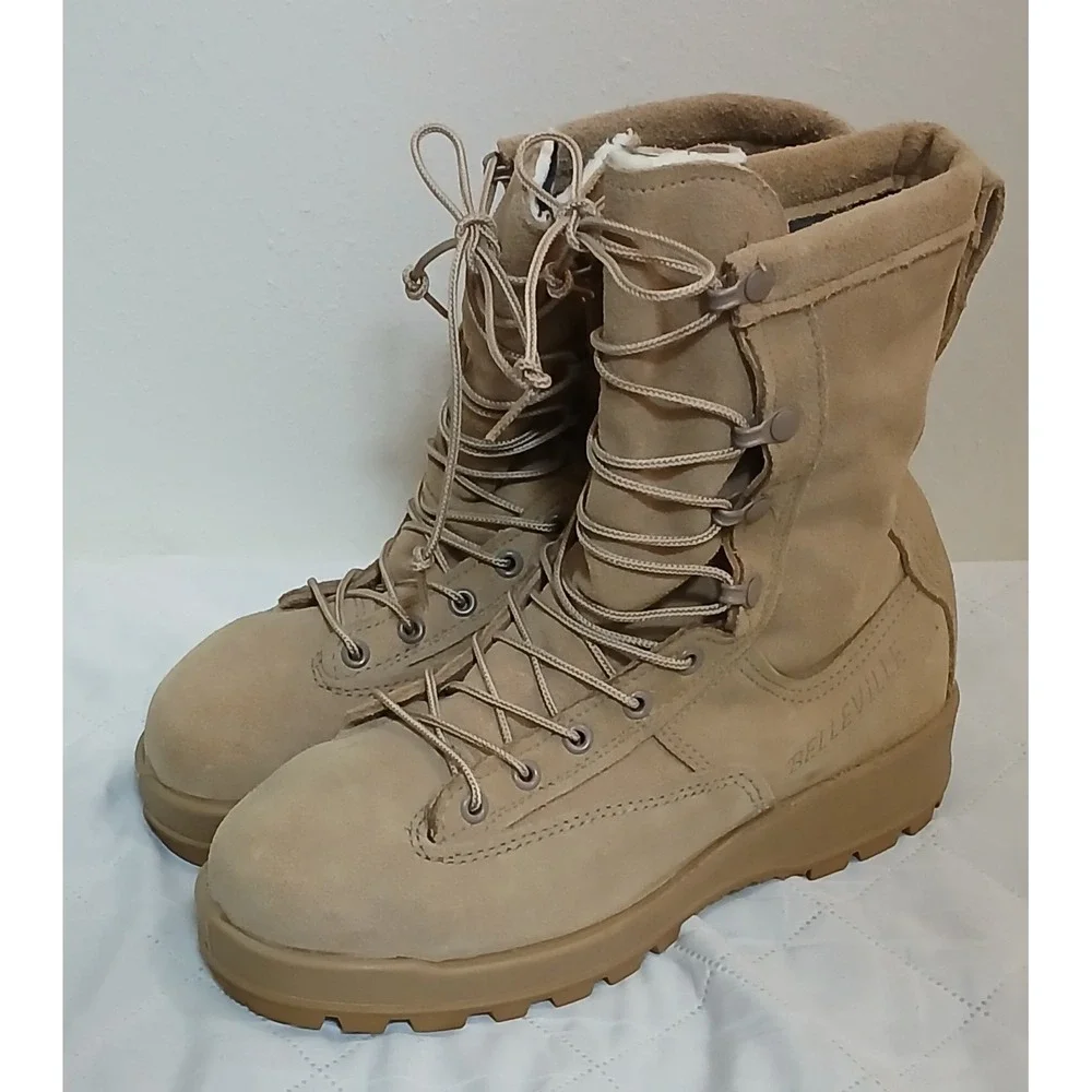 Belleville‎ 775ST Steel Toe Desert Tan GoreTex Combat Military Boots 7.5 No Box