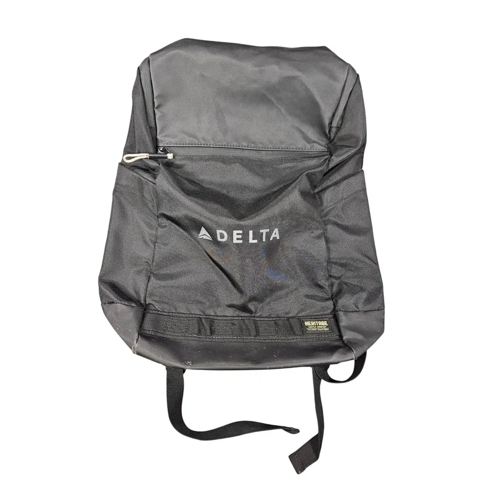 Delta Air Lines Heritage Supply Co Laptop Backpack Travel Black Corporate