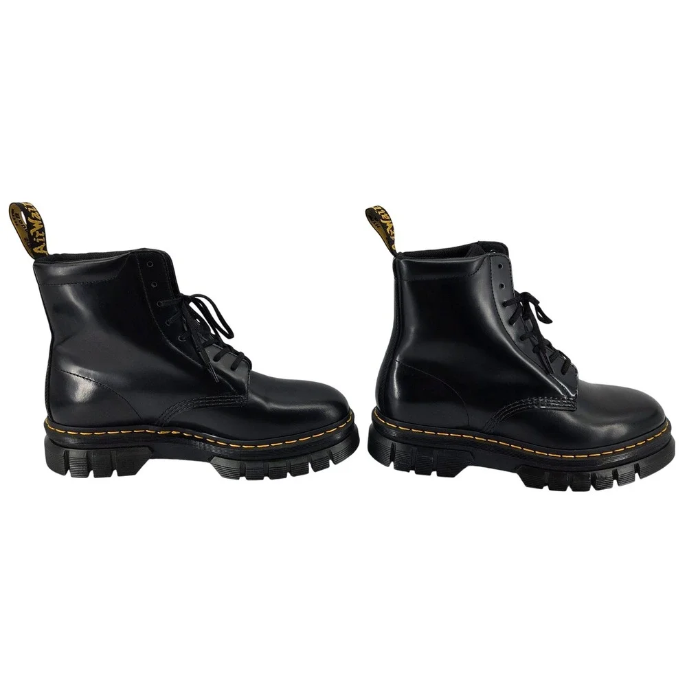 Dr.‎ Martens Rikard 8I Black Platform Combat Boots Mens 9 Womens 10 Streetwear