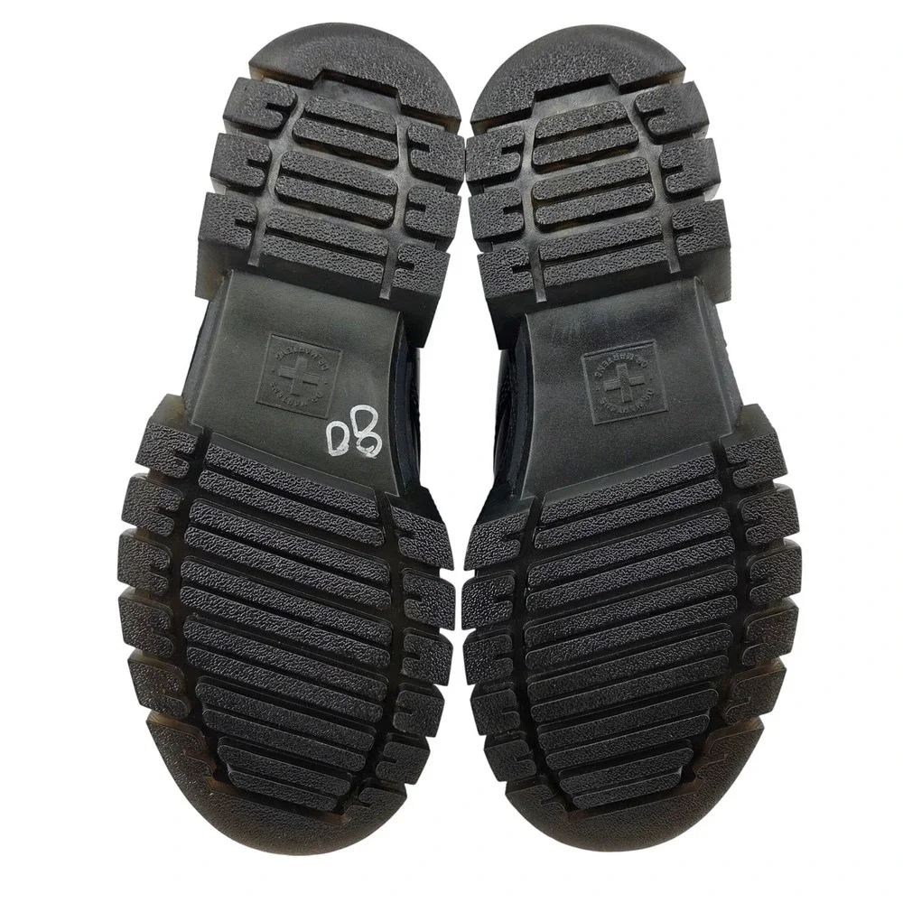 Dr.‎ Martens Rikard 8I Black Platform Combat Boots Mens 9 Womens 10 Streetwear