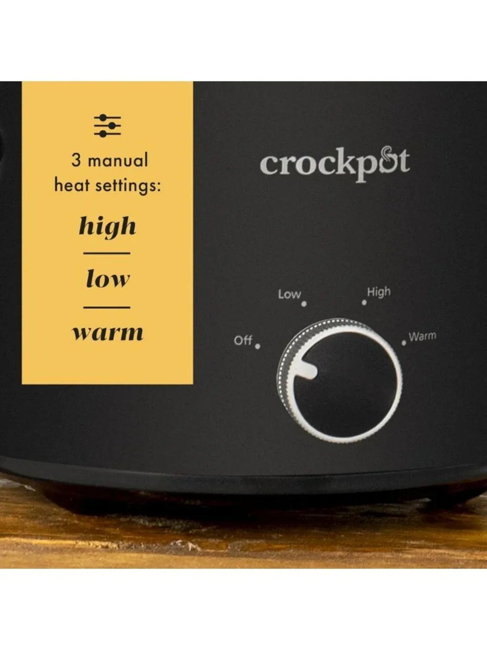 2-Quart Manual Slow Cooker for Small Meals, Dips & Sides - Dishwasher Safe