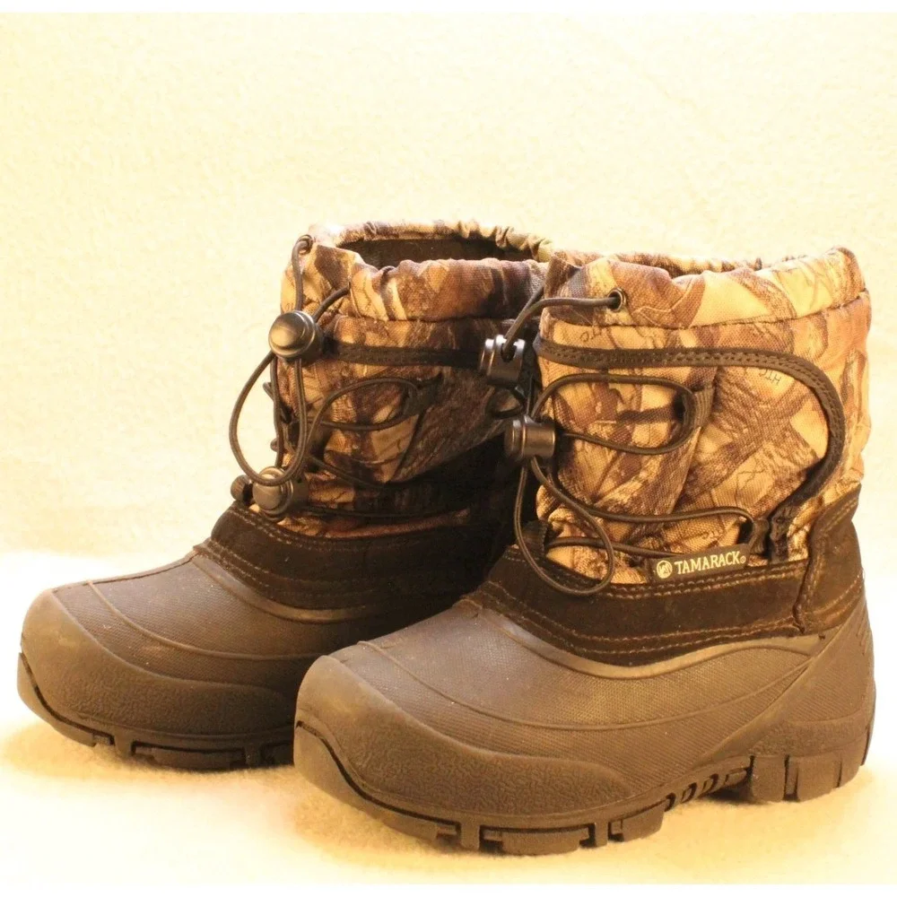 Tamarack Boys Youth 13 Realtree Camo Thermolite Duck Boots Winter Snow