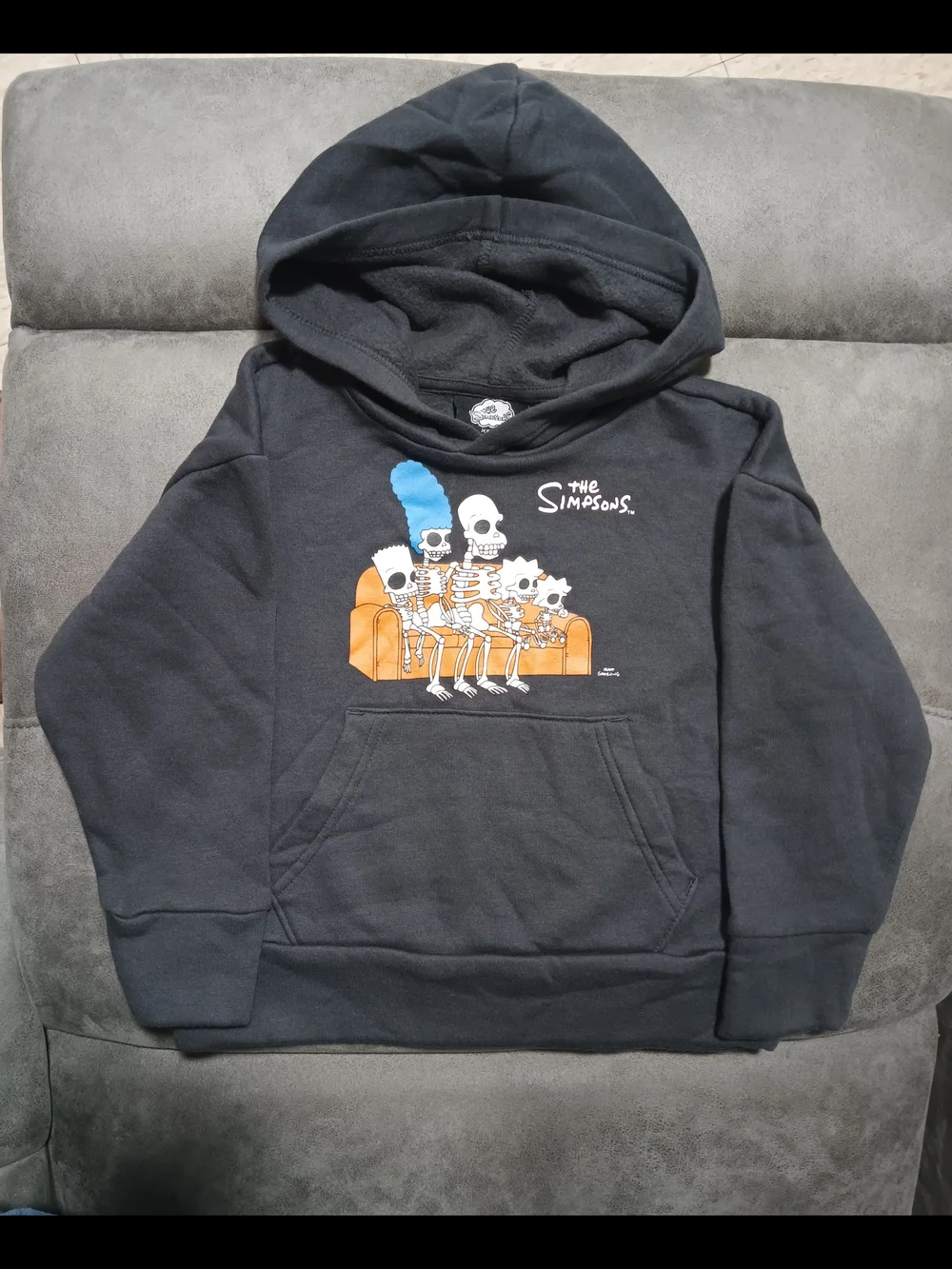 Skeleton Simpson Family Graphic Hoodie