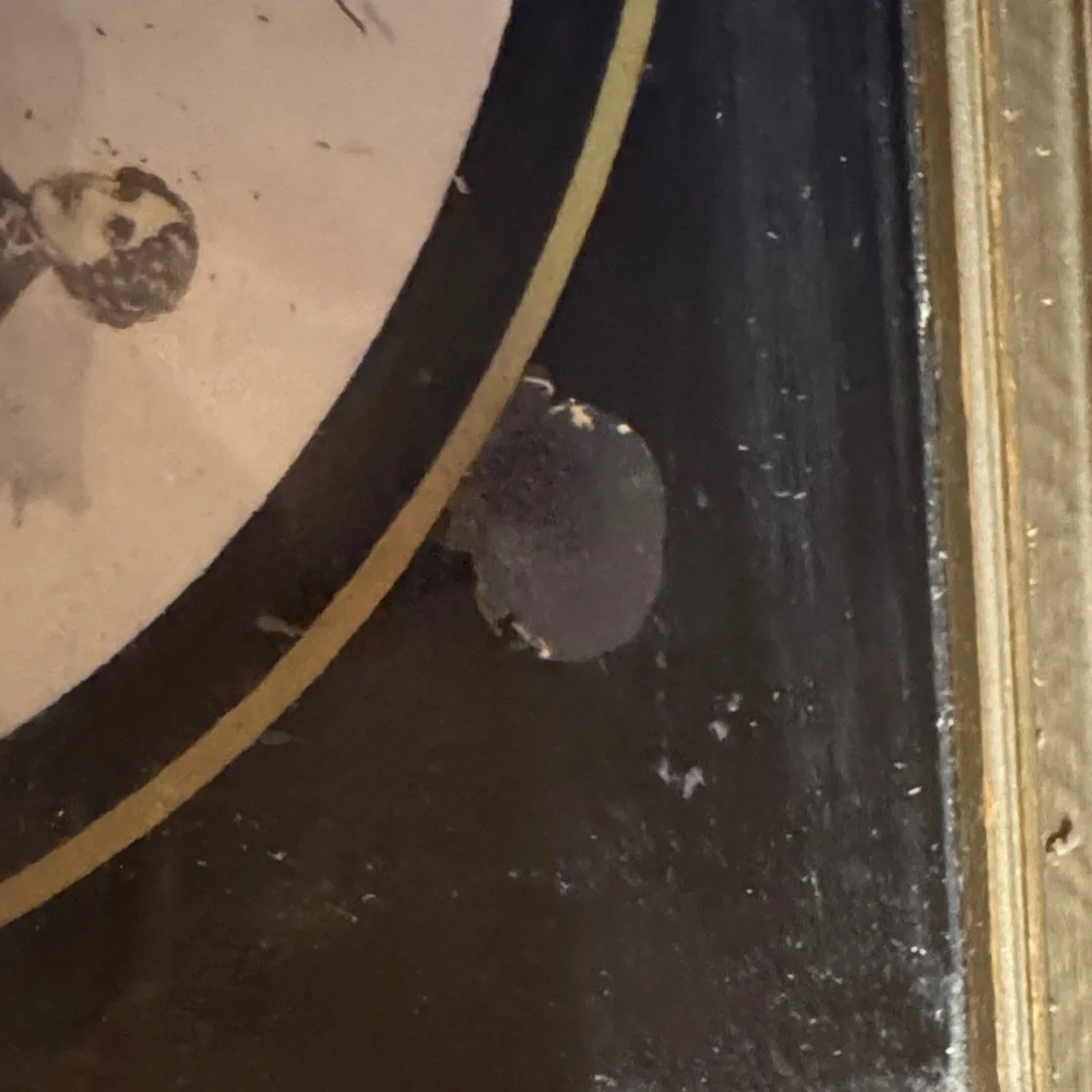 Vintage Framed Oval print in jewelery box