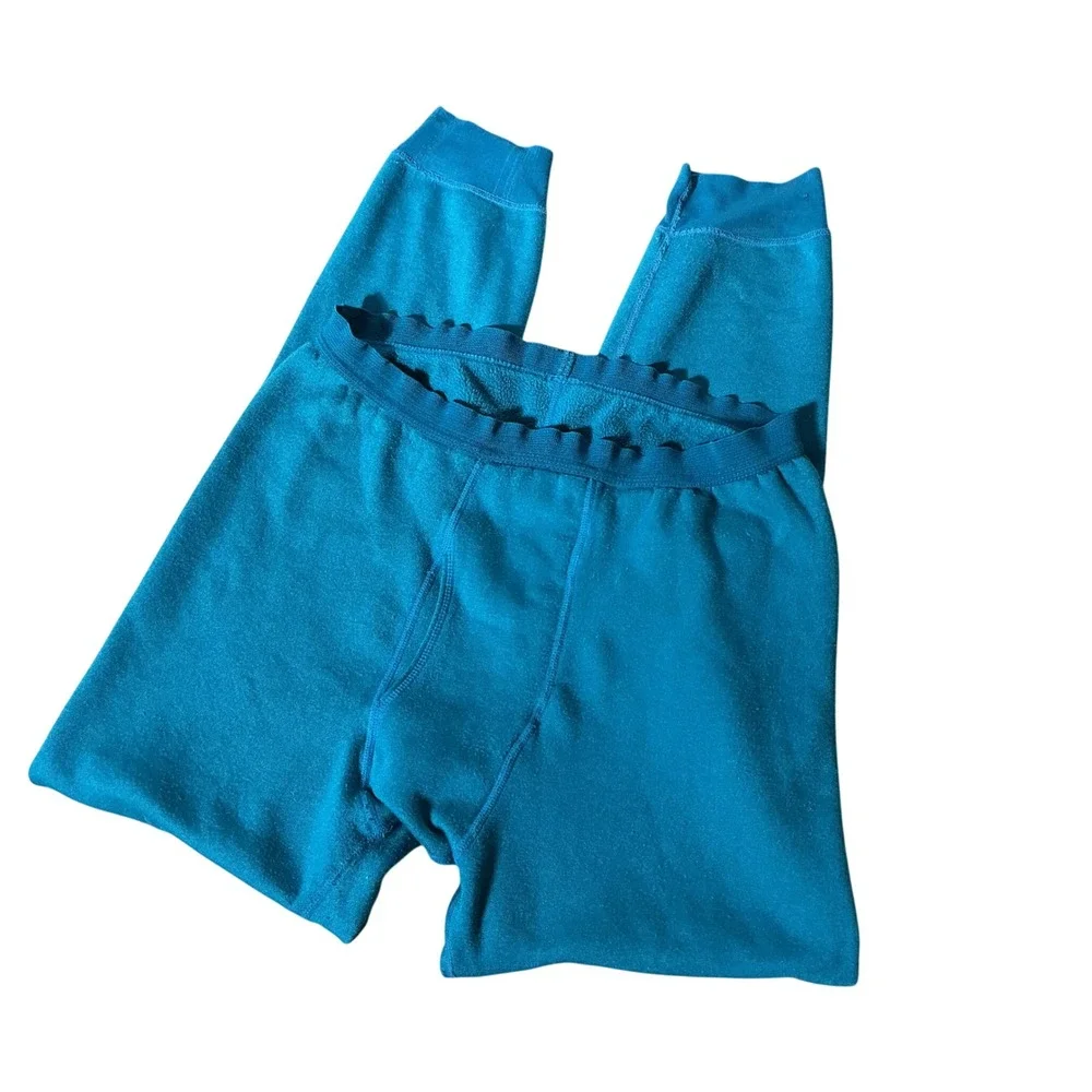 Patagonia‎ Capilene Mens Thermal Base Layer Pants Blue Medium Vintage USA