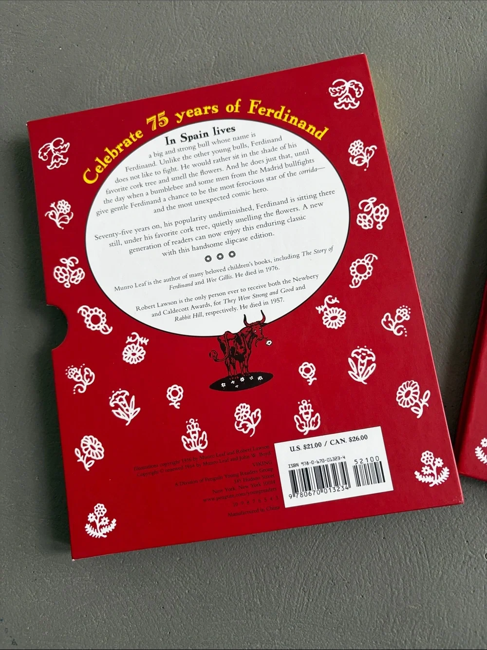 The Story of Ferdinand by Munro Leaf - 75th Anniversary Illustrated Book