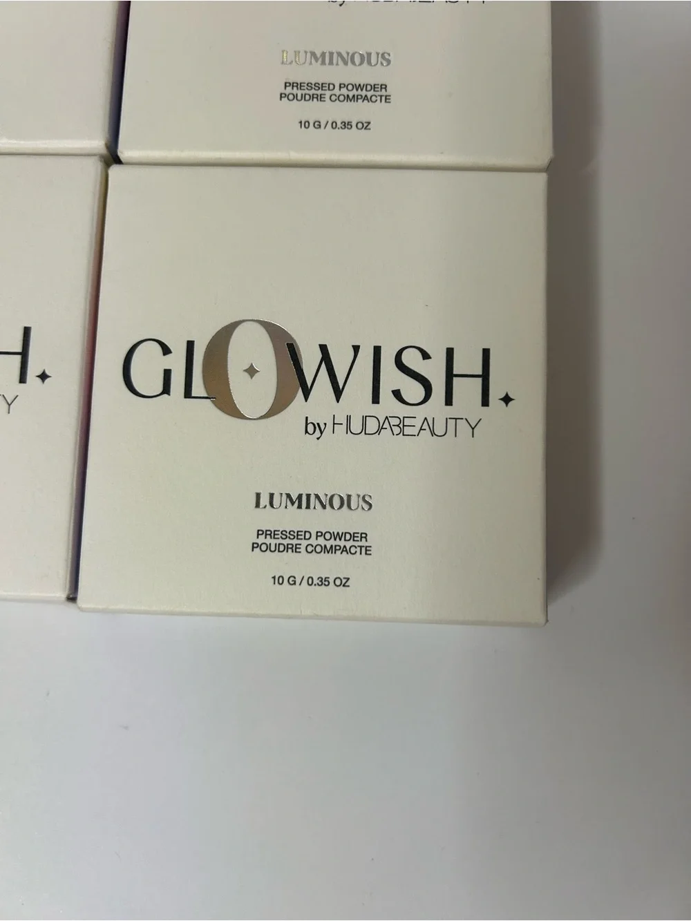 New Huda Beauty GloWish Luminous Pressed Powder 13 Extra Rich Lot Of 4. ‎ New in