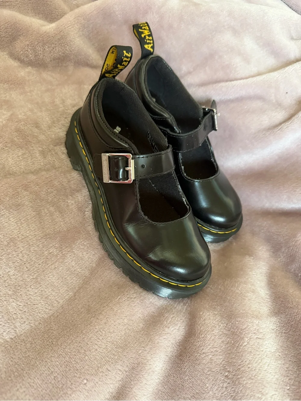 Dr. Martens Big Girl Marry Jane Bex Shoes in Black Size US 13