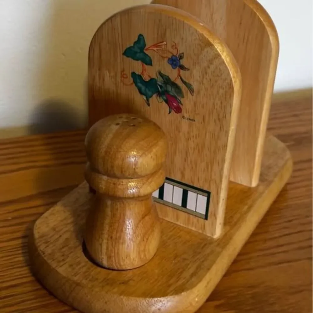 Lenox “Summer Terrace” Napkin Holder Salt & Pepper Shaker Vintage