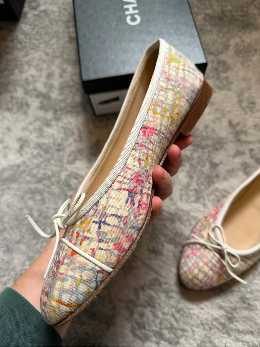 Chanel multicolor Ballet Flats - Classic Women's Flats sz 38