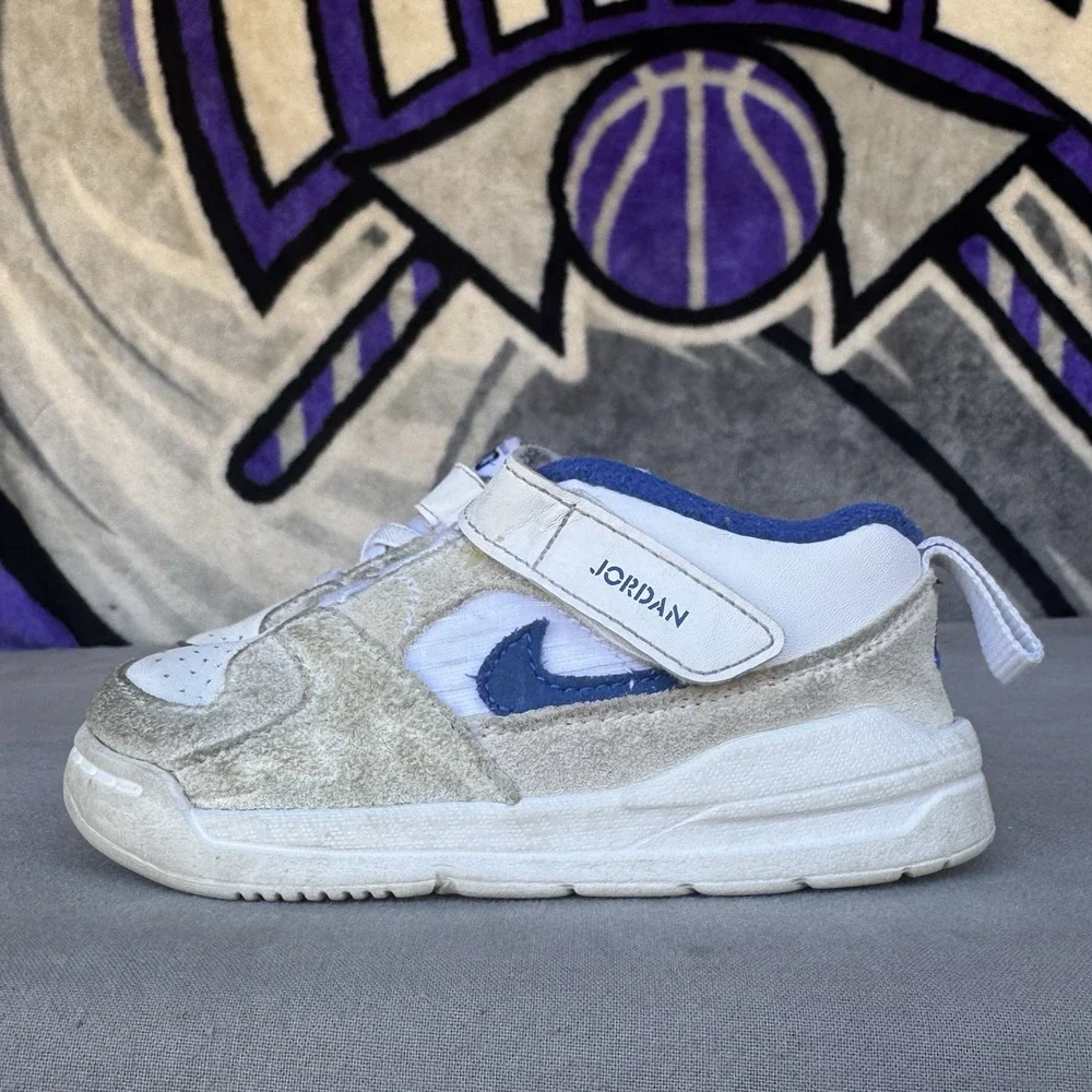 Size 8c - Nike Jordan Stadium 90 TD Boys White Casual Shoe DX4396-104‎
