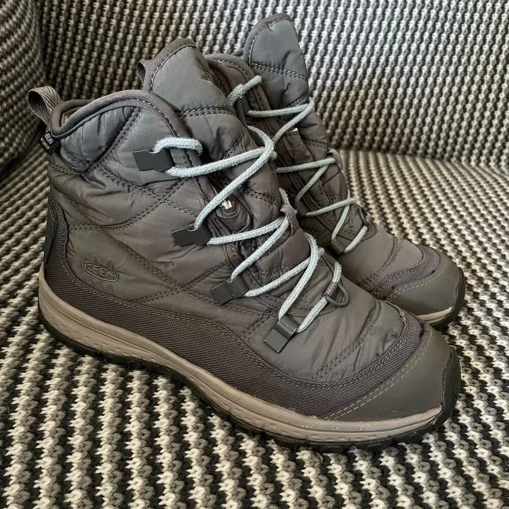 Keen Terradora grey ankle height waterproof boot women’s shoe size 7.5
