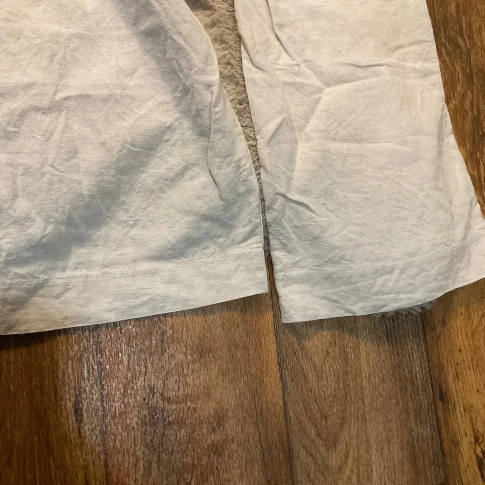 Banana Republic Martin Fit Pants Size 14 Linen Cotton Womens‎ Tan Tousers Dress