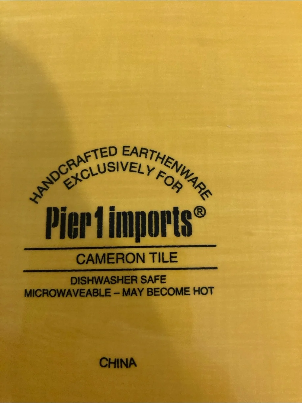 Pier 1 bright yellow
