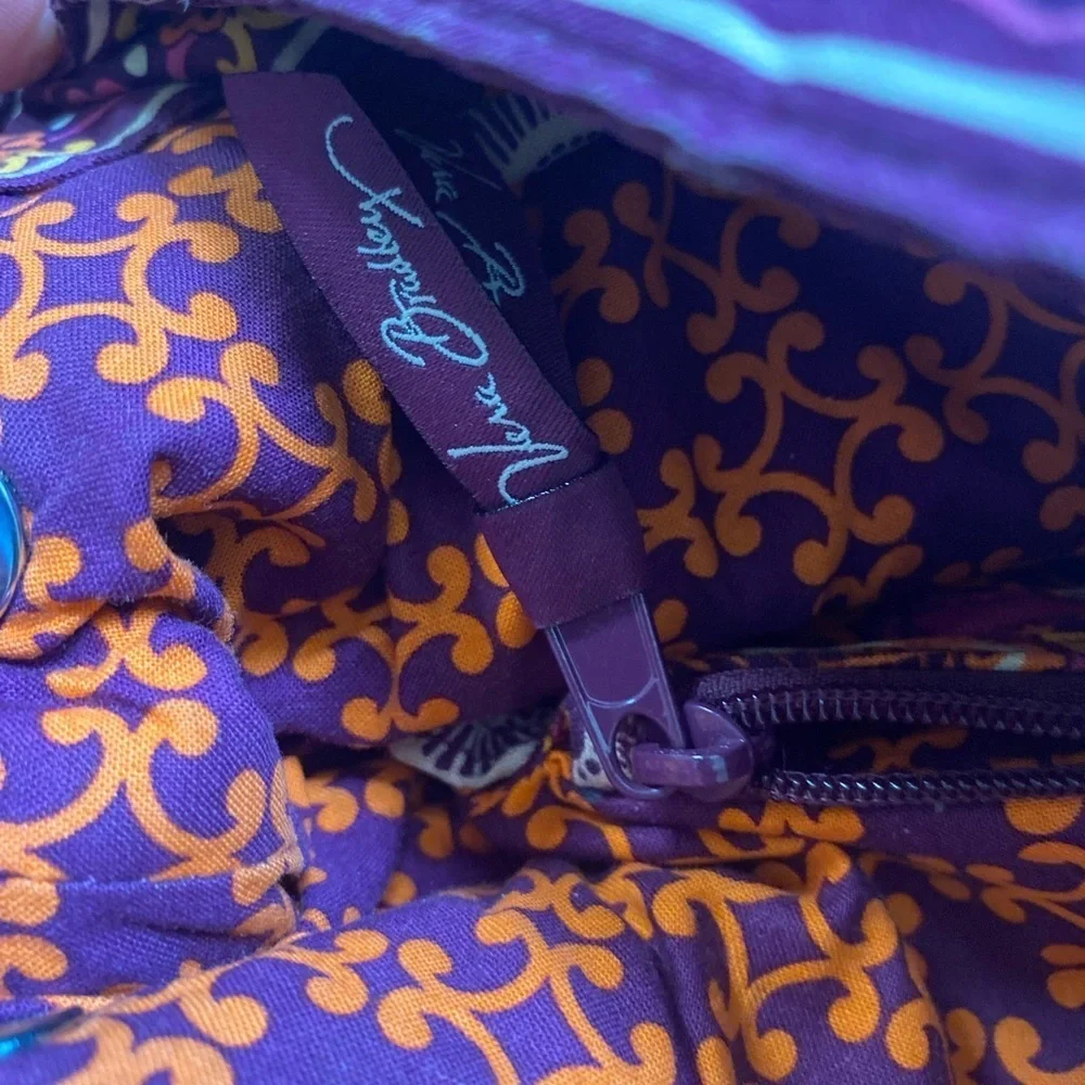 Vera Bradley Safari Sunset shoulder Drawstring Bag Purse 4