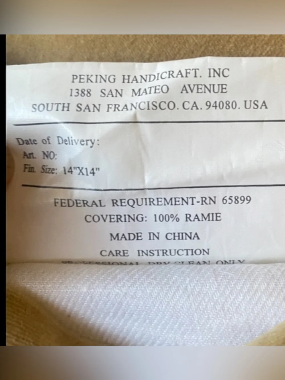 Peking Handicraft vintage peking