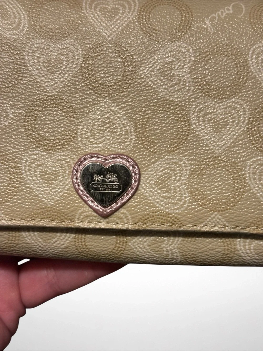 Coach signature trifold
