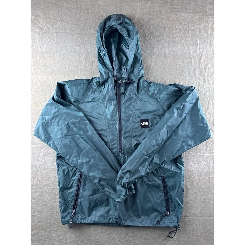 Vintage North Face Anorak Pullover Windbreaker Jacket Forest Green Size S