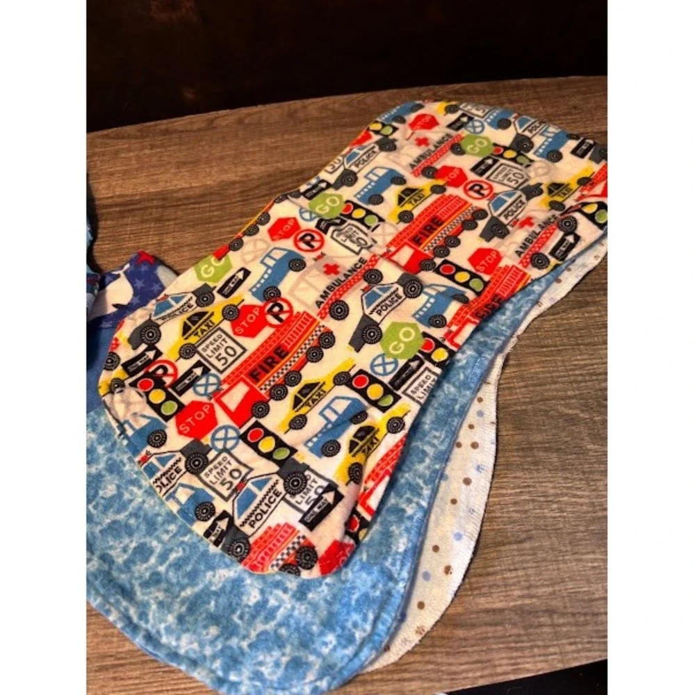 Cute Baby Bibs & Burp Cloths Multi Pattern Cars Trains Whales‎ Toddler Drool