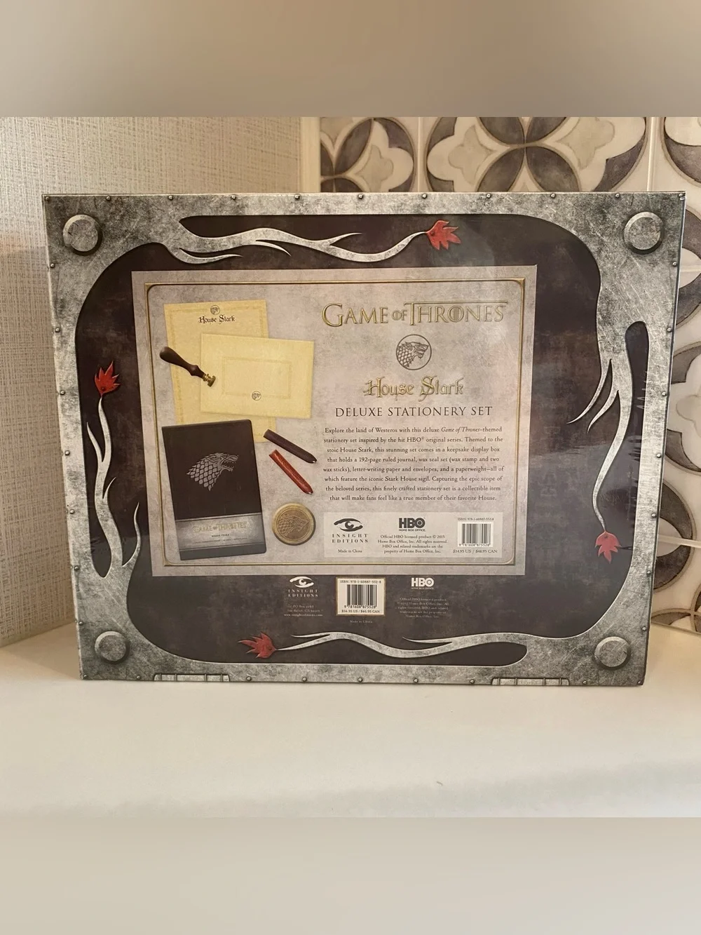Game of Thrones House Stark Stationary Set