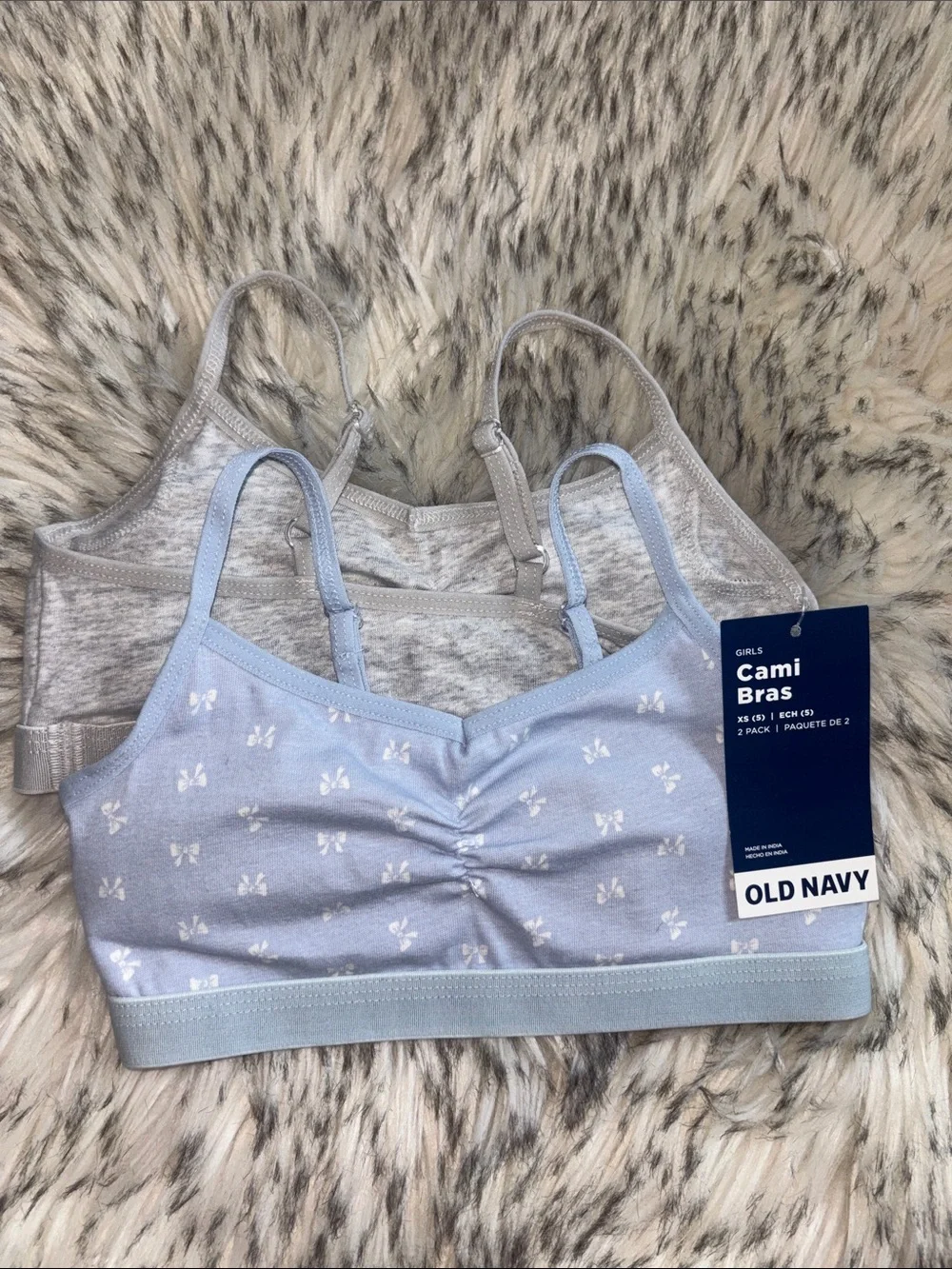 XS (5) NWT Old Navy Cami Bra Set of 2 for Girls