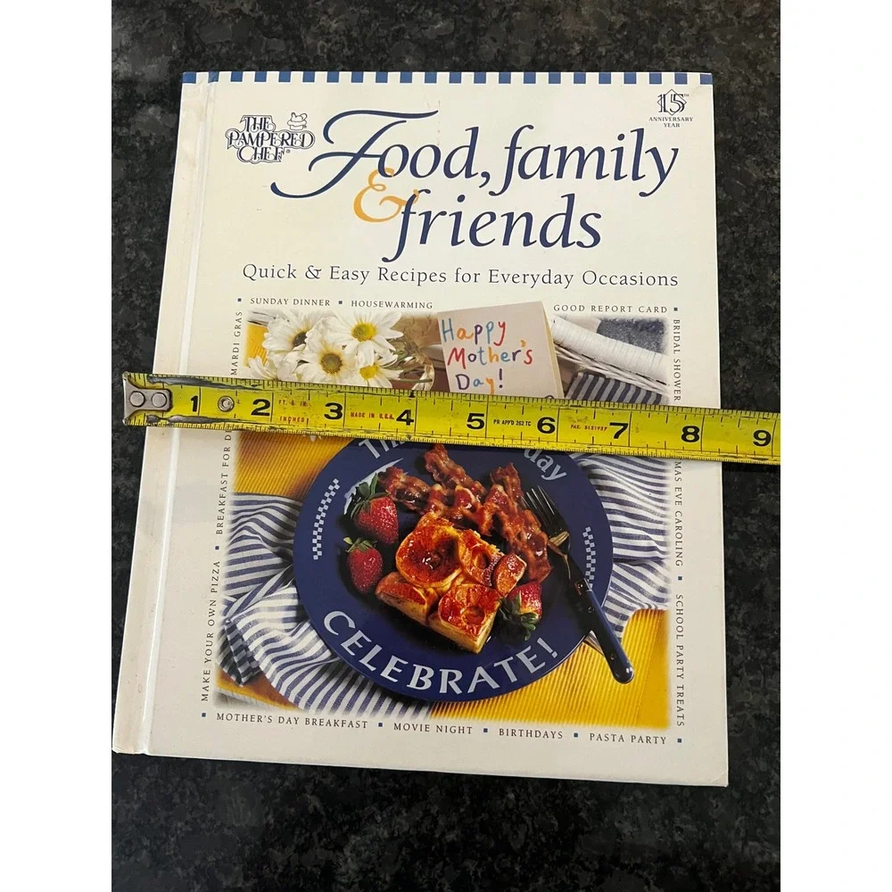 The Pampered Chef Food Family Friends Cookbook Recipes Occasions‎ Vintage 1995