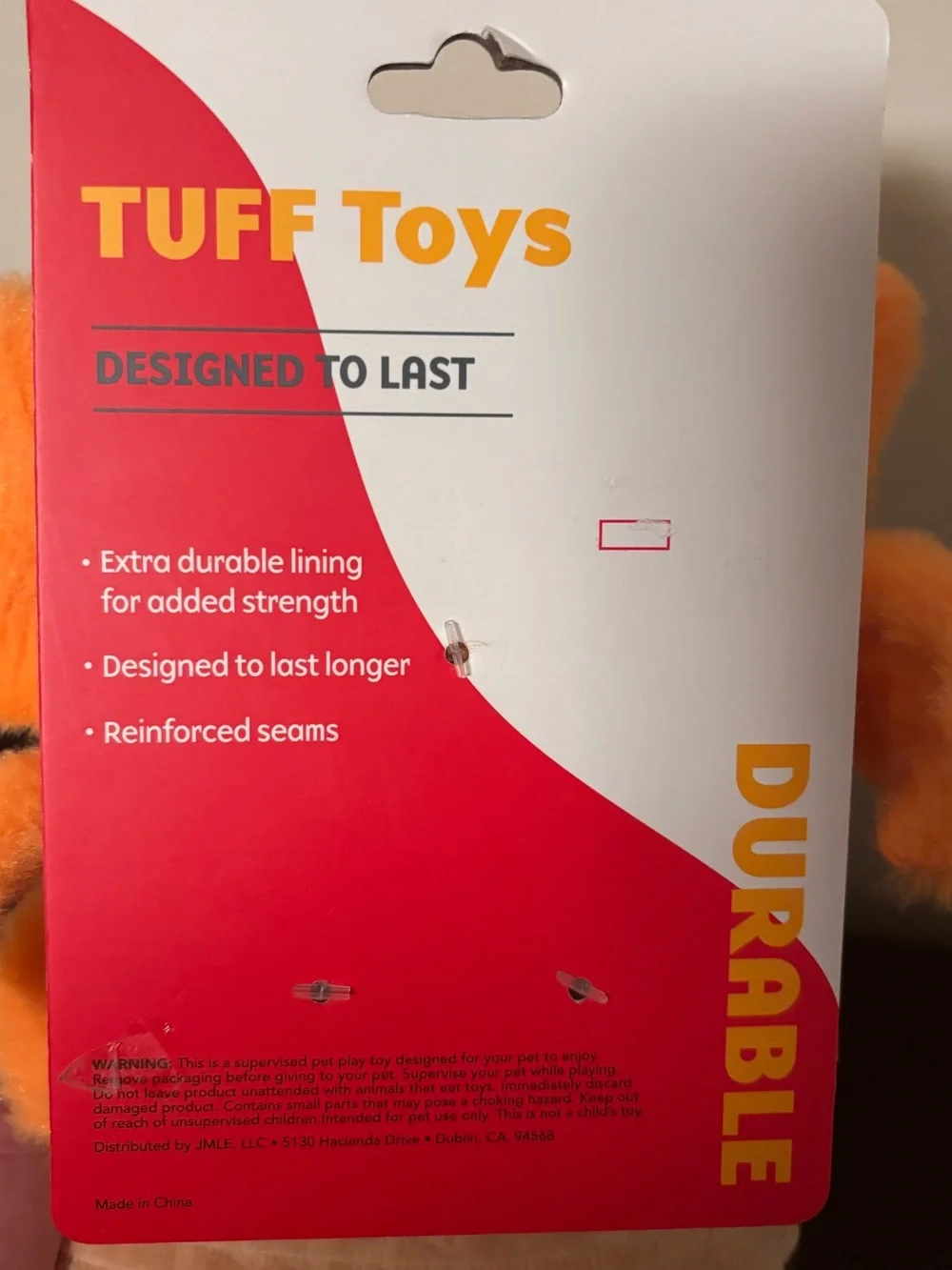TUFF Toys soft orange