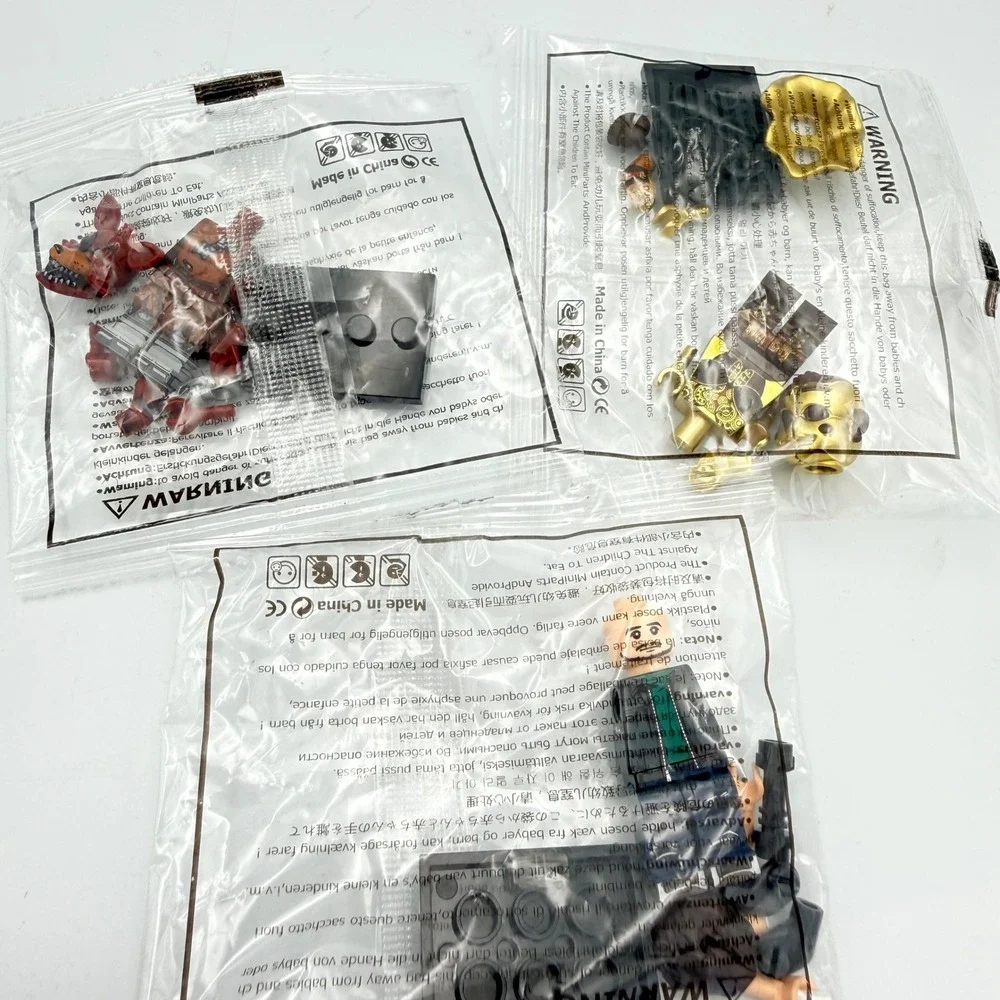 Five Nights at Freddys FNAF Mini Figure Set Foxy Golden Animatronic 3 Pack NEW