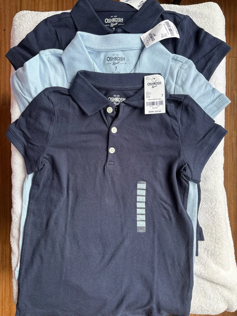 OshKosh B'gosh Girls Uniform Polo Shirts - 7