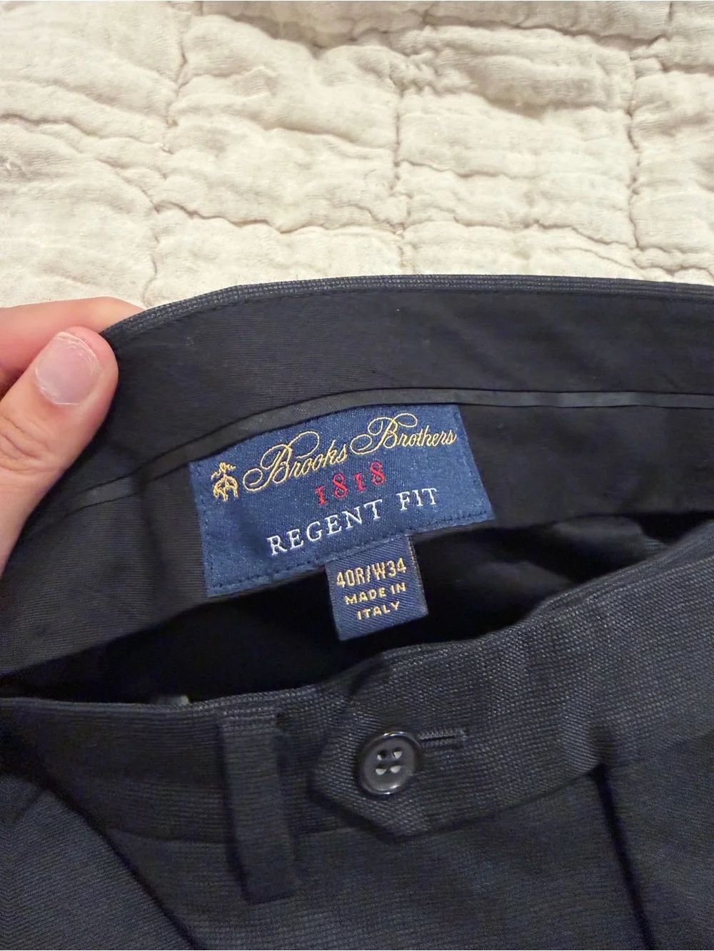 Brooks Brothers mint charcoal