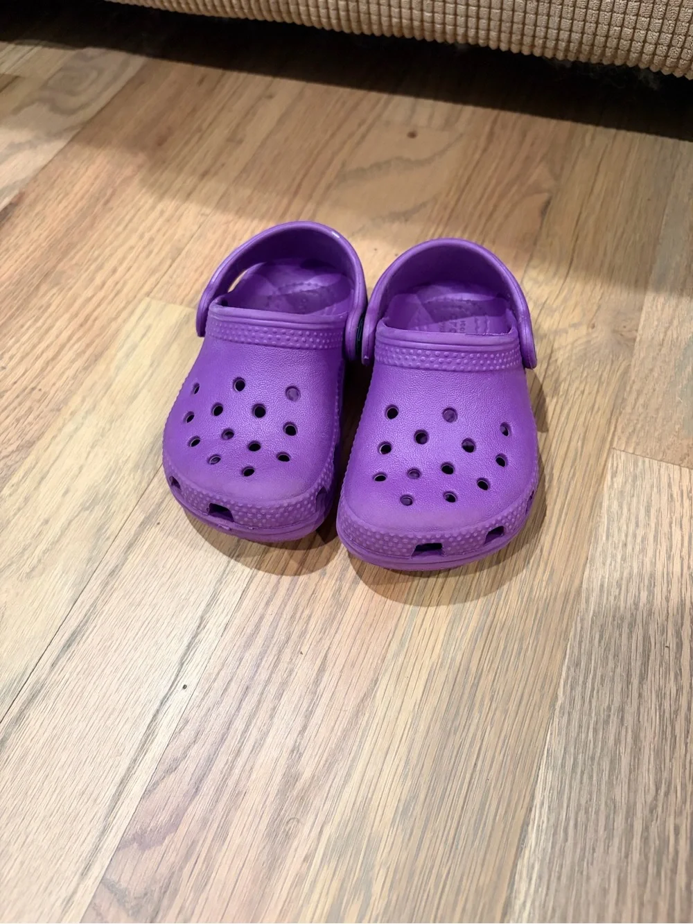 Purple Crocs- little kid size 5
