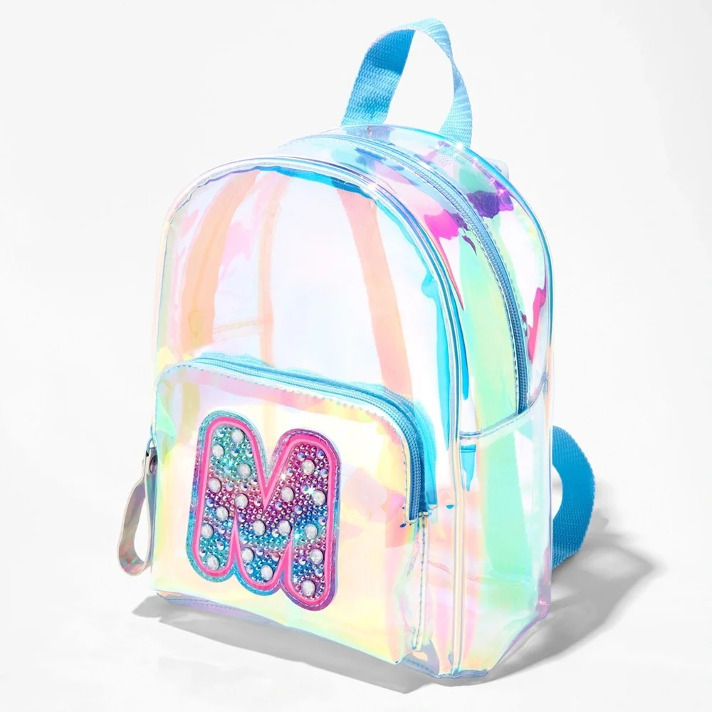 🌈✨ Claire’s Holographic Initial Mini Backpack C or E | NWT