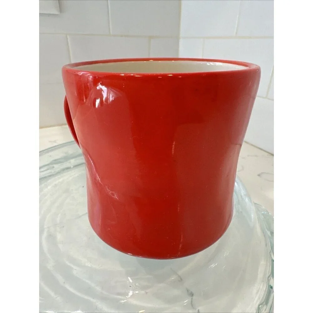 Anthropologie Ceramic Hand Painted Monogram Initial Mug Letter 