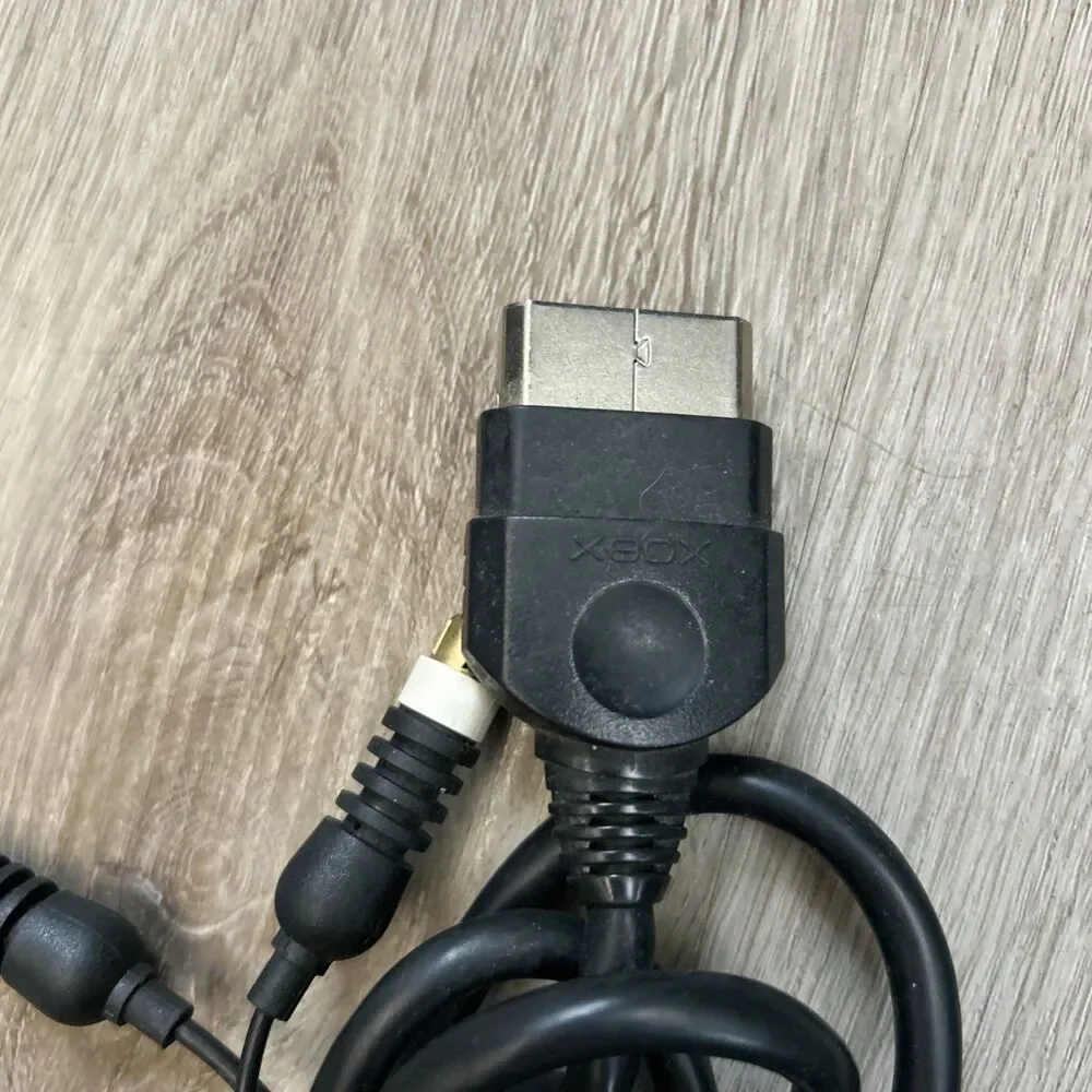 Original Xbox RCA AV Video Cable Lot of 5 Official Authentic OEM Cords Tested