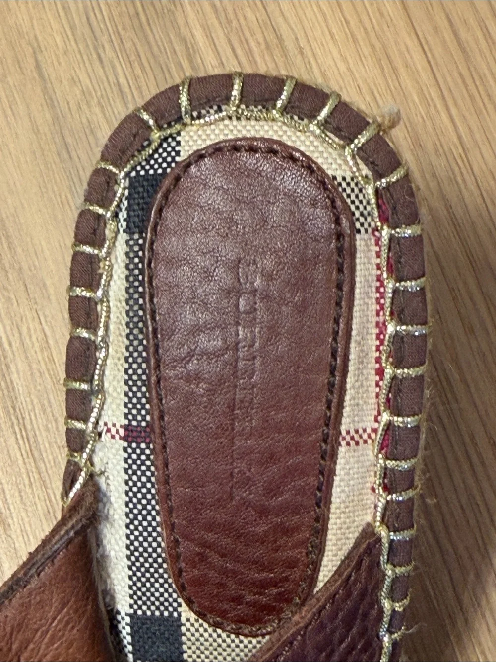 Burberry espadrille wedge