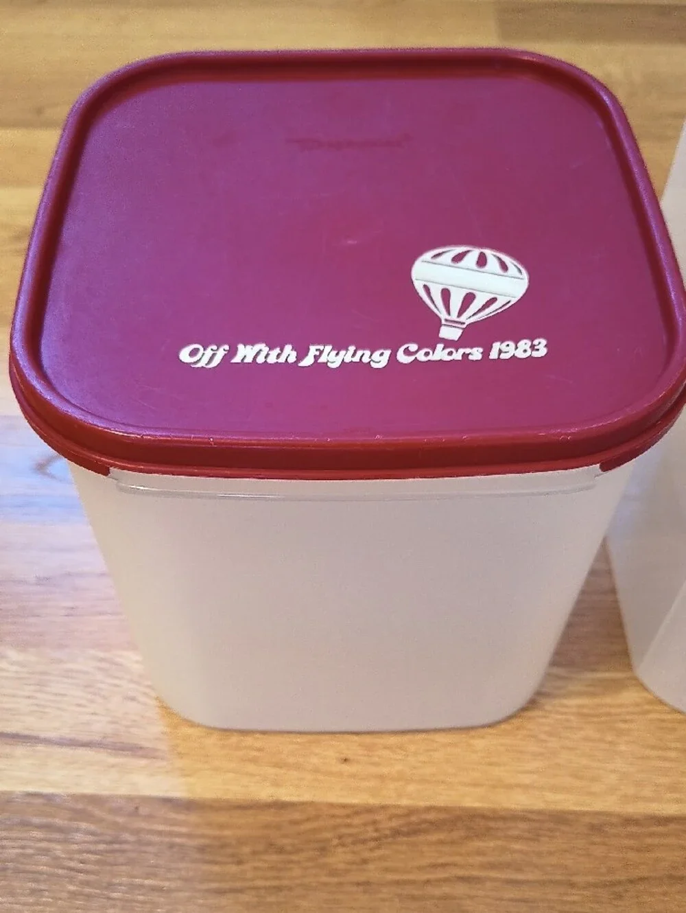 Tupperware yellow orange