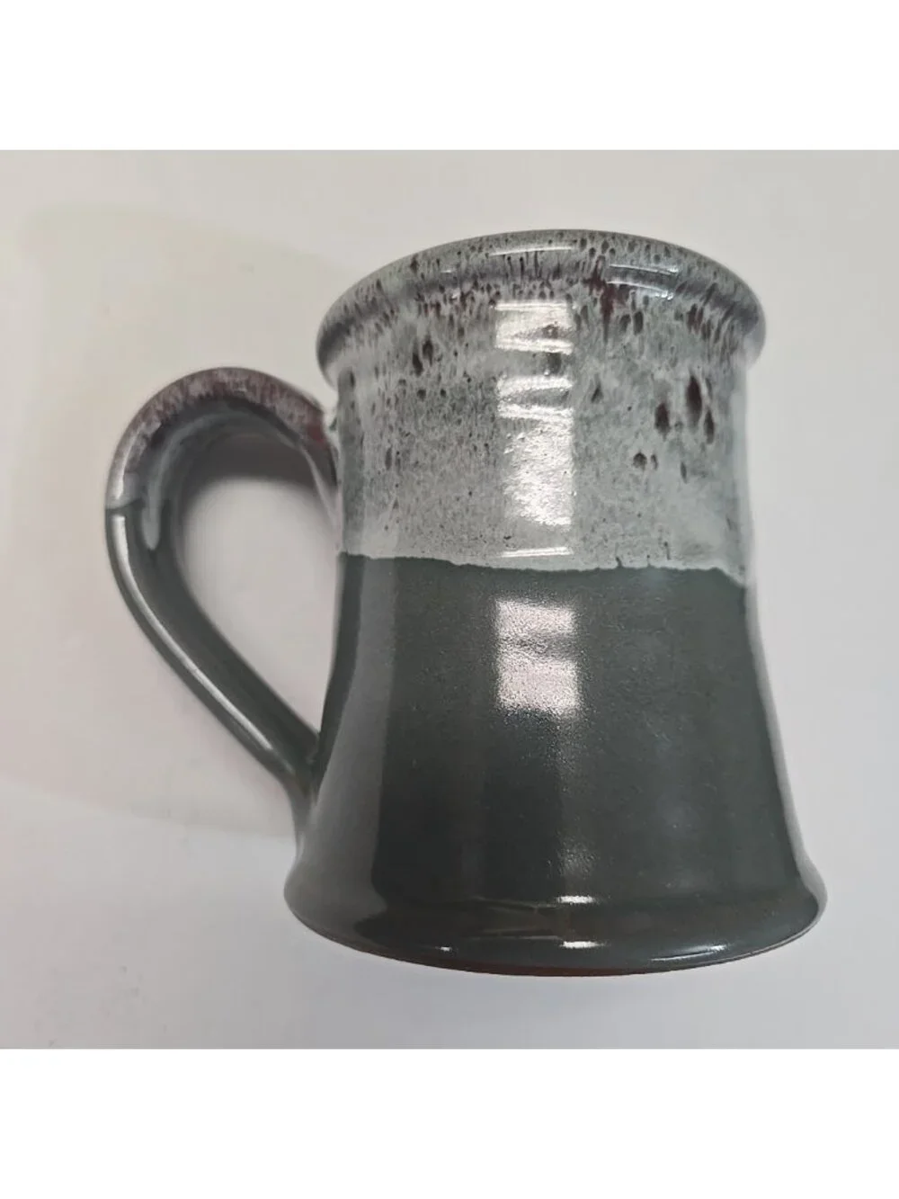 Ant Street Inn Brenham Texas Deneen Pottery Sage Green Drip Glaze Coffee Mug